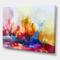 Designart - Colorful Abstract Landscape I - Modern & Contemporary Canvas Wall Art Print
